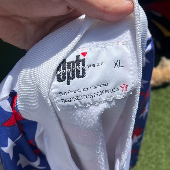 VTG 80’s USA Themed Police Games White Jacket - Picture 7 of 7